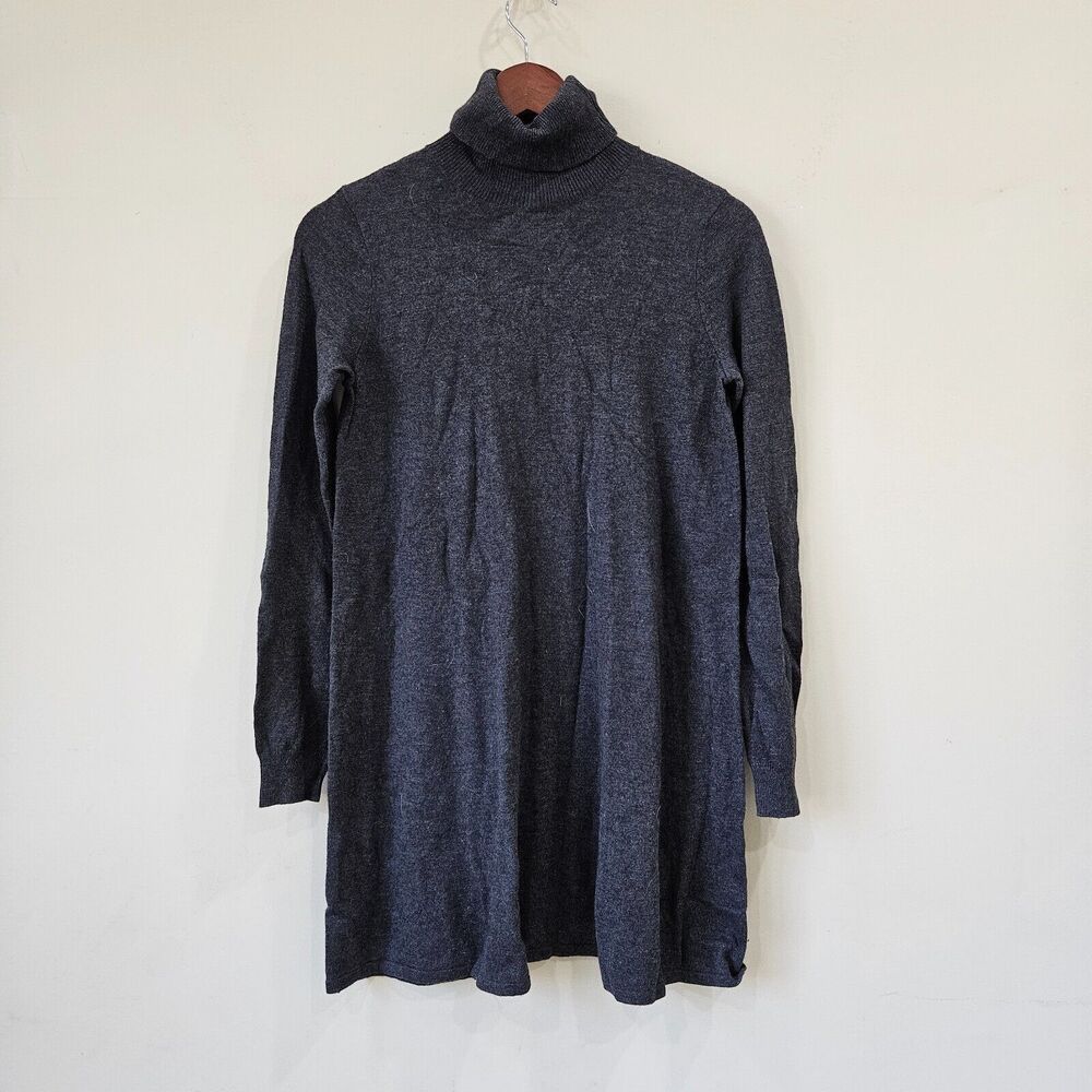 Marine Layer Womens Wool Cashmere Blend Sweater Mini Dress Size XS Gray Knitted